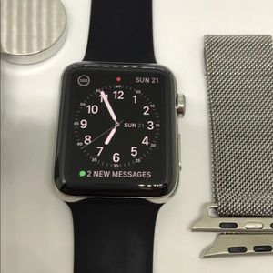 ‼️SOLD‼️STAINLESS STEEL APPLE WATCH 42MM